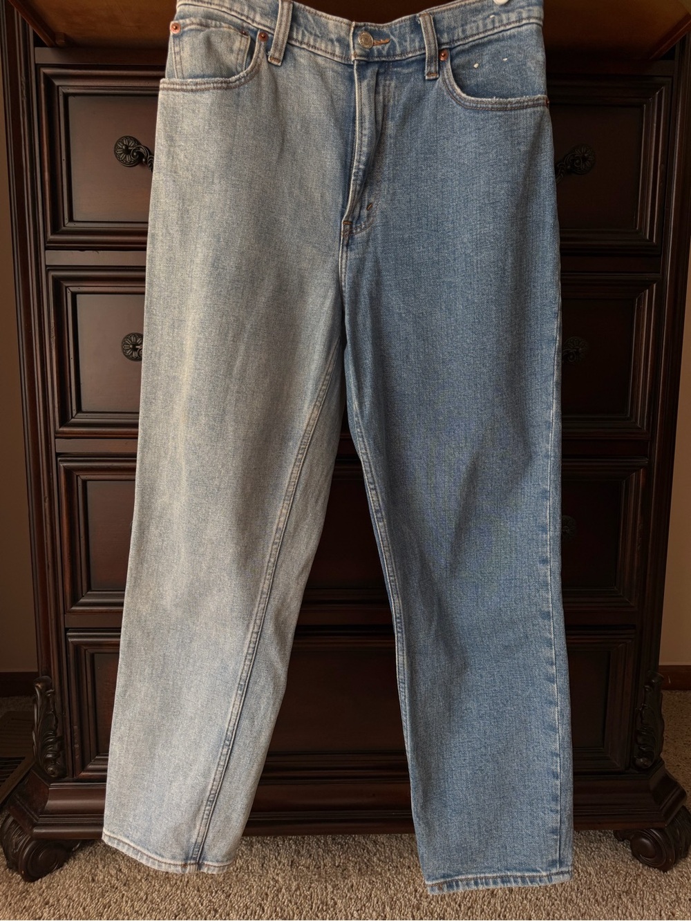Abercrombie & Fitch Two-Tone Light and Medium Blue Relaxed Jeans